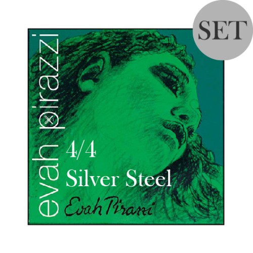 EVAH PIRAZZI SILVERY STEEL 1/4-1/8 SIZE (1 SET)