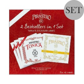 TONICA VIOLIN STRING W/ GOLD E 4/4 SIZE (1 SET)